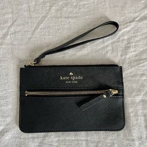 Kate Spade black wristlet